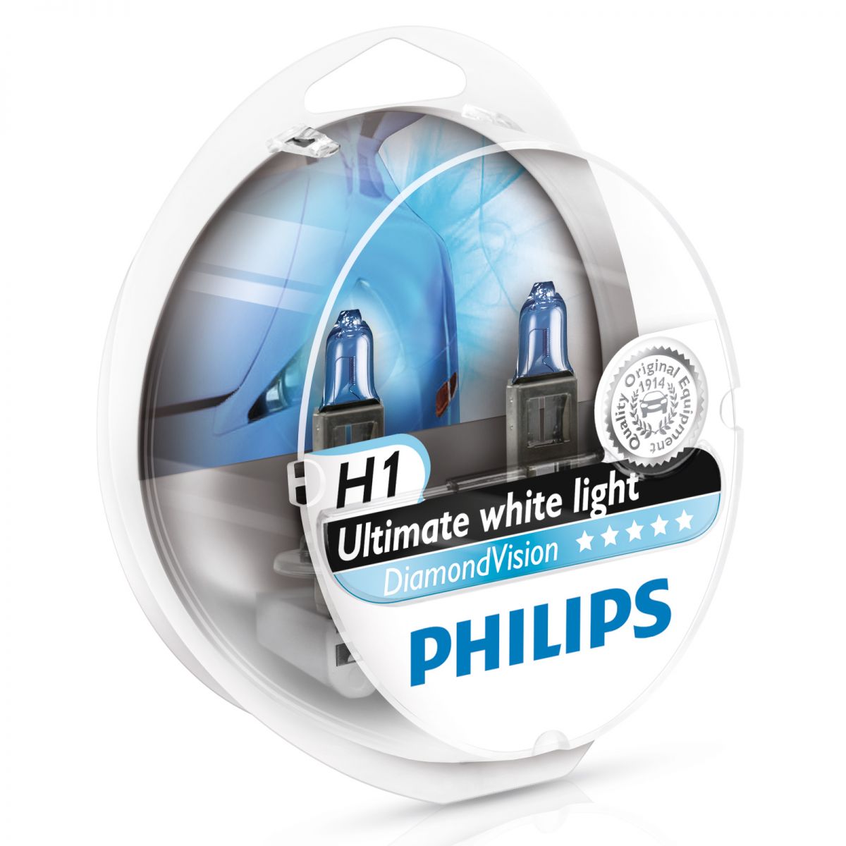 Лампы PHILIPS Diamond Vision H1 12V 55W (Комплект - 2 шт.)