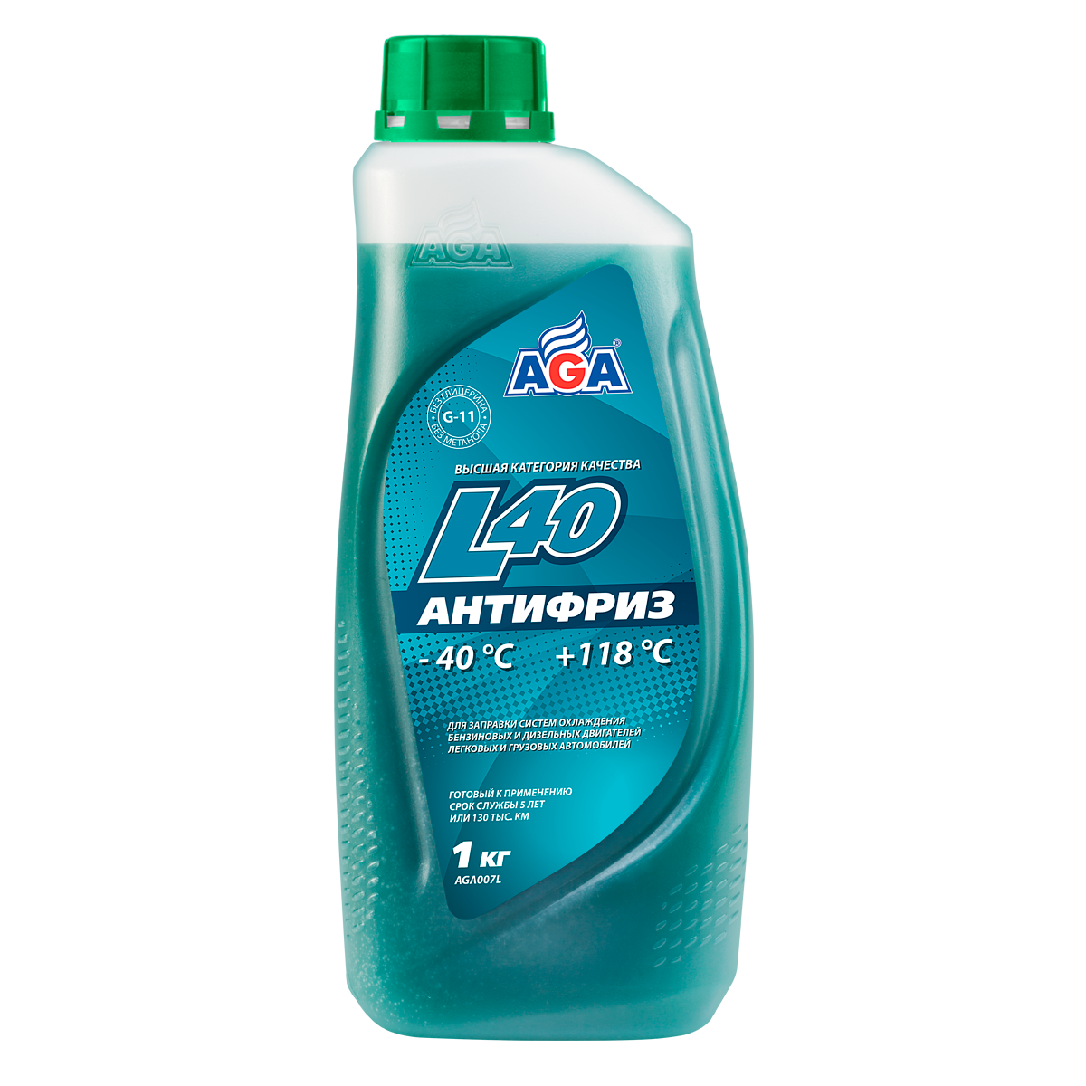 Антифриз AGA-L40 сине-зеленый, G11 (1 кг.)