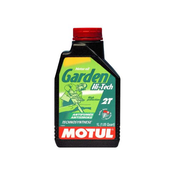 Масло минеральное 2-тактное для газонокосилок Motul Garden 2T Hi-Tech (1л)