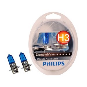 Лампы PHILIPS Diamond Vision H3 12V 55W (Комплект - 2 шт.)