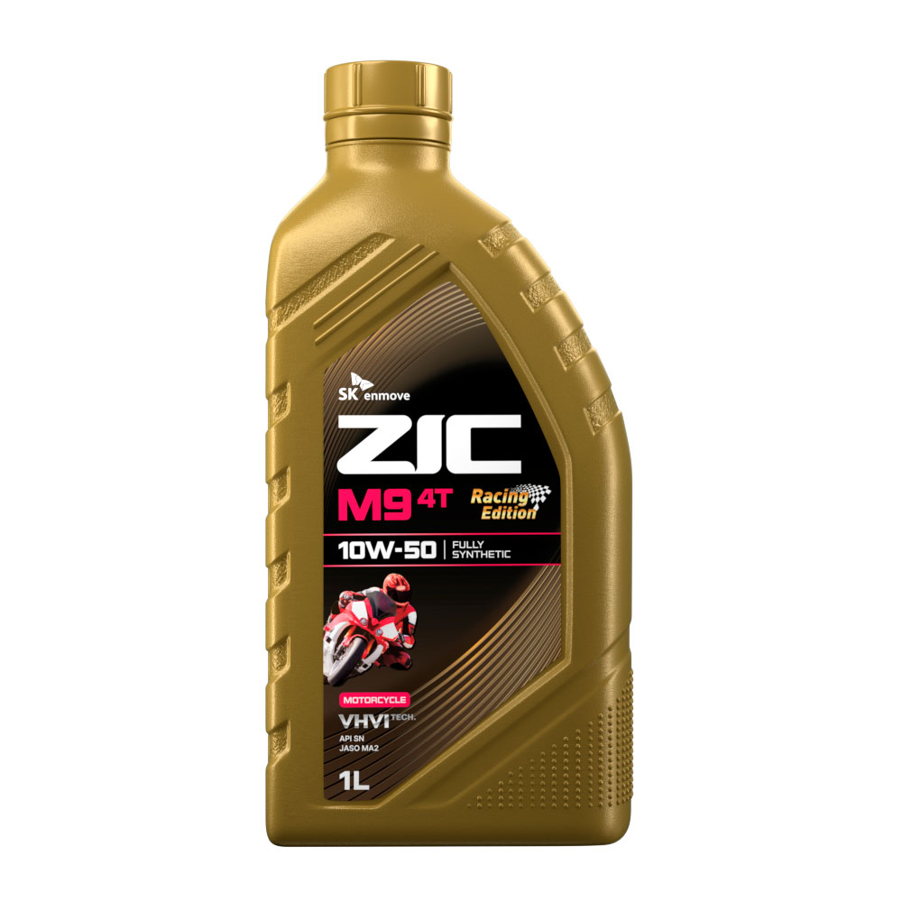 Масло синтетическое для 4-х тактных двигателей ZIC M9 RACING EDITION 4T 10W-50 (1л) (137214)