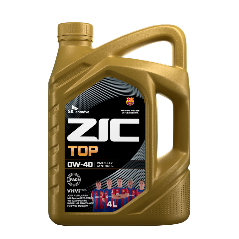 Масло моторное ZIC TOP 0W-40 (4л) (162611)