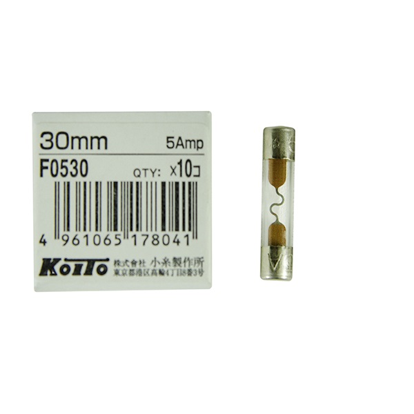 Предохранитель Koito 5A-стеклянный 30mm