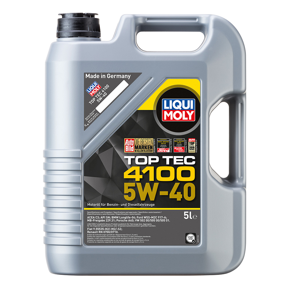 Масло моторное НС Liqui Moly Top Tec 4100 5W-40 (5л.) 3701/7501