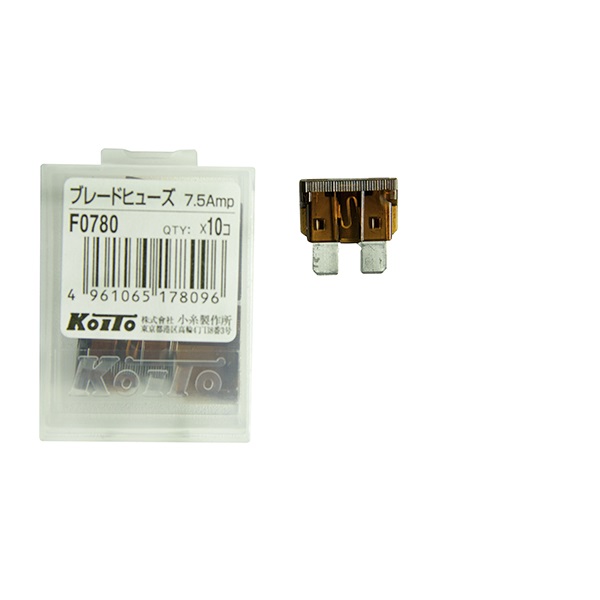 Предохранитель флажковый KOITO 7,5A 1 шт. (F0780)