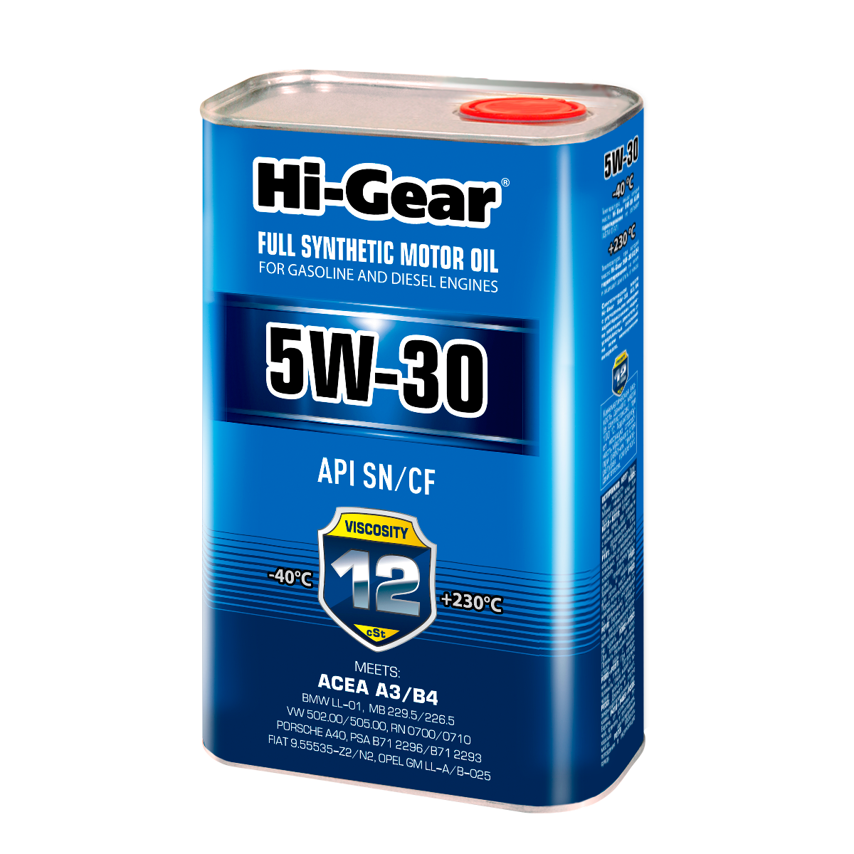 Моторное масло Hi-Gear 5W-30 SM/CF ACEA A3/B4, 1л. HG0030