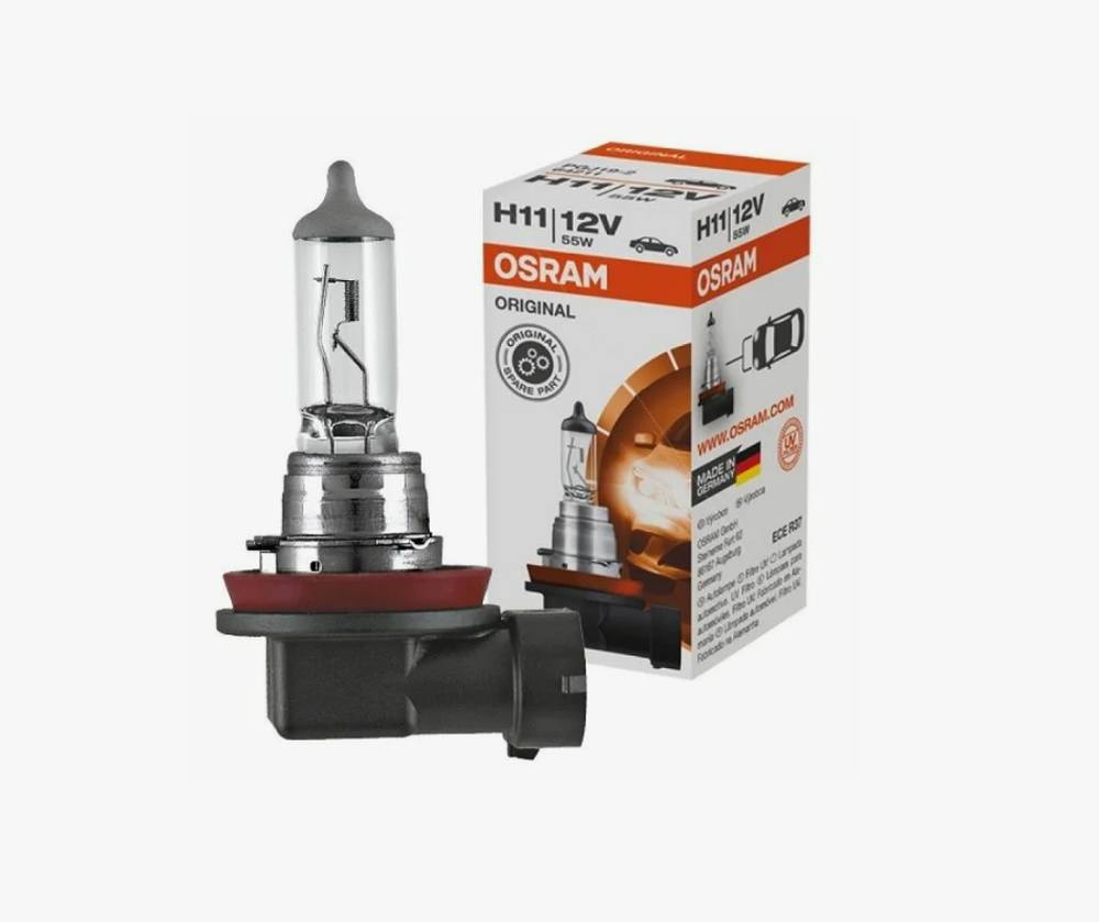 Лампа H11 Osram, 12V 55W 12V PGJ19-2, 1 шт.