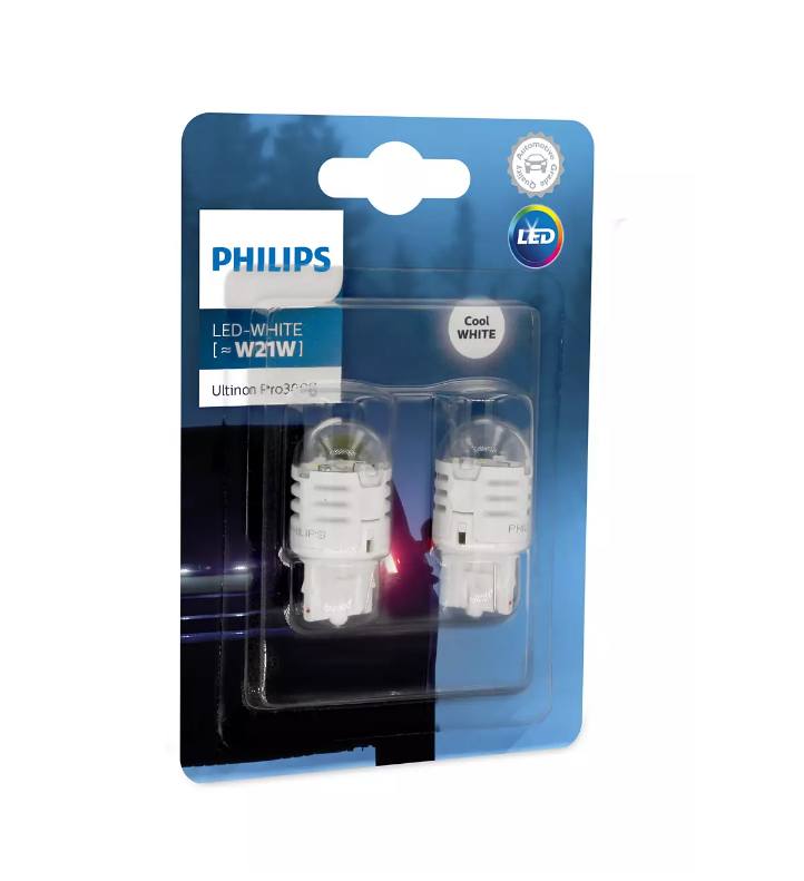 Лампы автомобильные светодиодные PHILIPS W21 LED white 11065 U30CW B2
