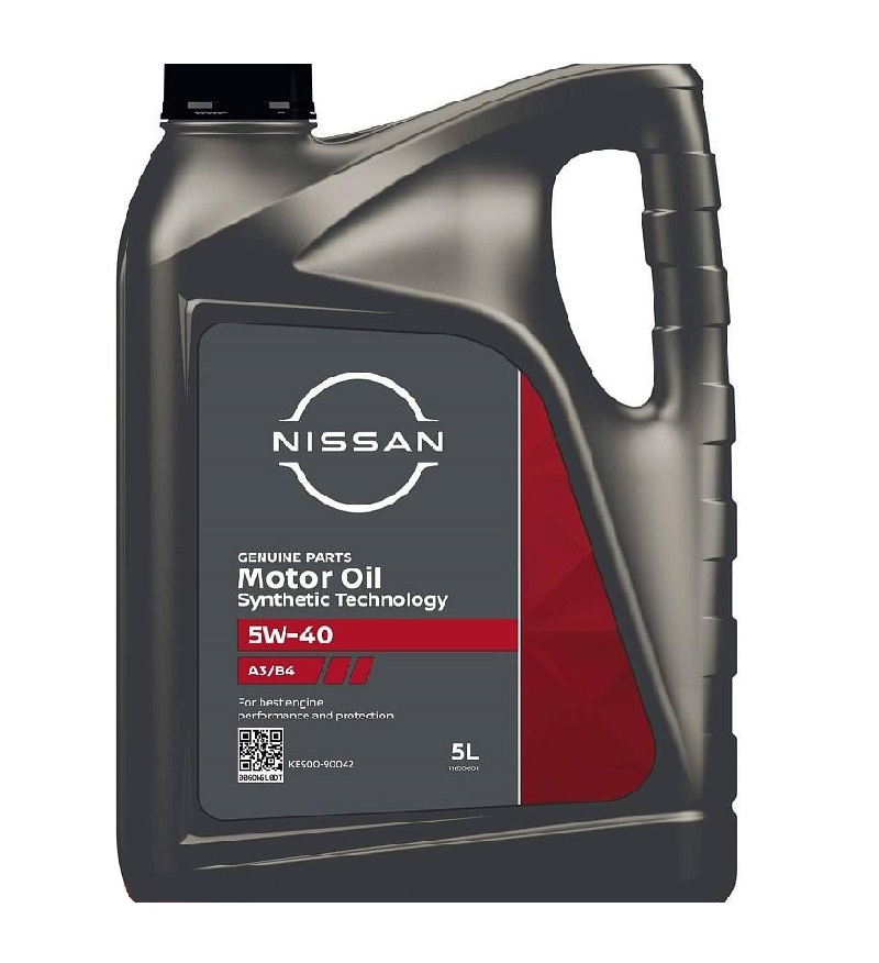 Моторное масло NISSAN 5W40 SN/CF A3/B4 5л. (арт. KE90090042)